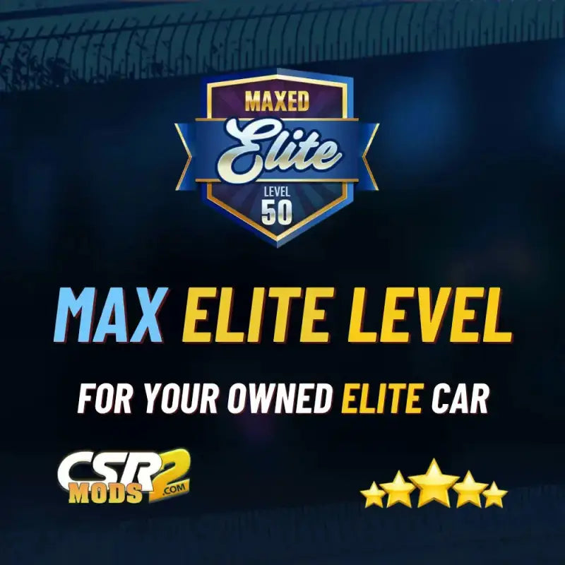 MAX OUT Your CSR2 Elite Cars - IOS / 1 car MODS SERVICES