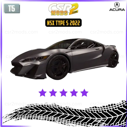 CSR2 2022 NSX Type S Purple Star’s - CSR RACING 2 MODS