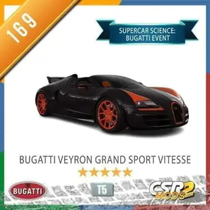 CSR2 Bugatti Veyron Grand Sport Vitesse CSR2 CARS CSR2 MODS SHOP