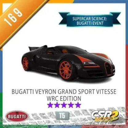 CSR2 Bugatti Veyron Grand Sport Vitesse WRC Edition CSR2 CARS CSR2 MODS SHOP