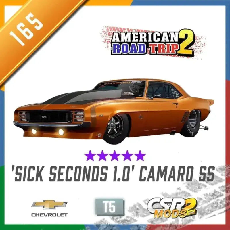 CSR2 Chevrolet 'Sick Second 1.0' Camaro SS CSR2 CARS CSR2 MODS SHOP