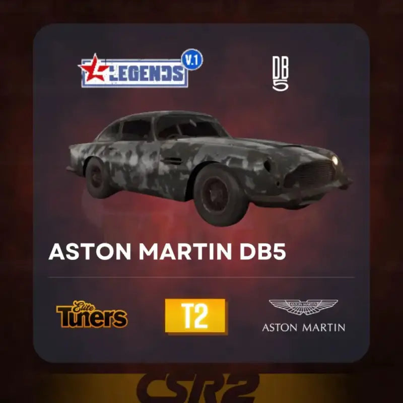 CSR2 Legends Aston Martin DB5 - CSR RACING 2 MODS