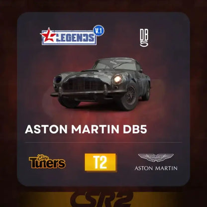 CSR2 Legends Aston Martin DB5 - CSR RACING 2 MODS