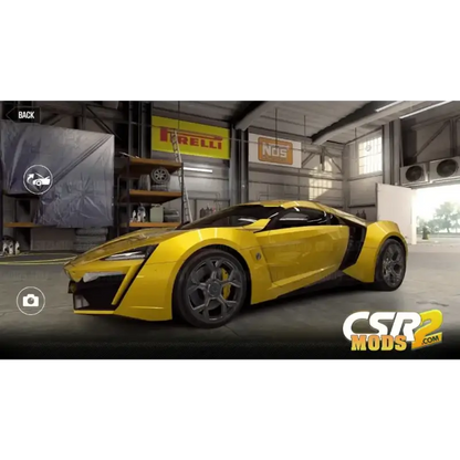 CSR2 Lykan Hypersport Gold Star’s - CSR RACING 2 MODS