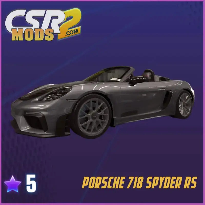 CSR2 Porsche 718 Spyder RS - CSR RACING 2 MODS