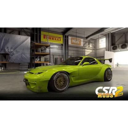 CSR2 RX-7 Rocket Bunny Gold Star’s - CSR RACING 2 MODS