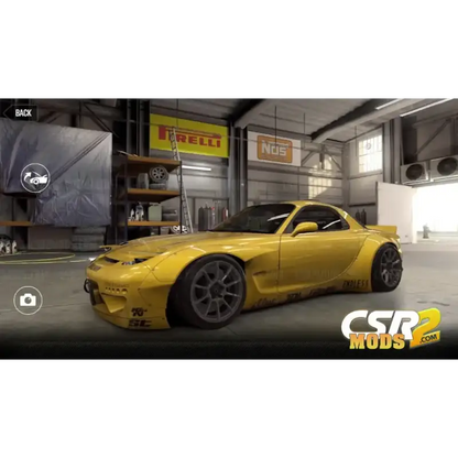 CSR2 RX-7 Rocket Bunny Gold Star’s - CSR RACING 2 MODS